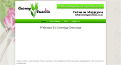 Desktop Screenshot of cateringcreations.co.za